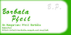 borbala pfeil business card